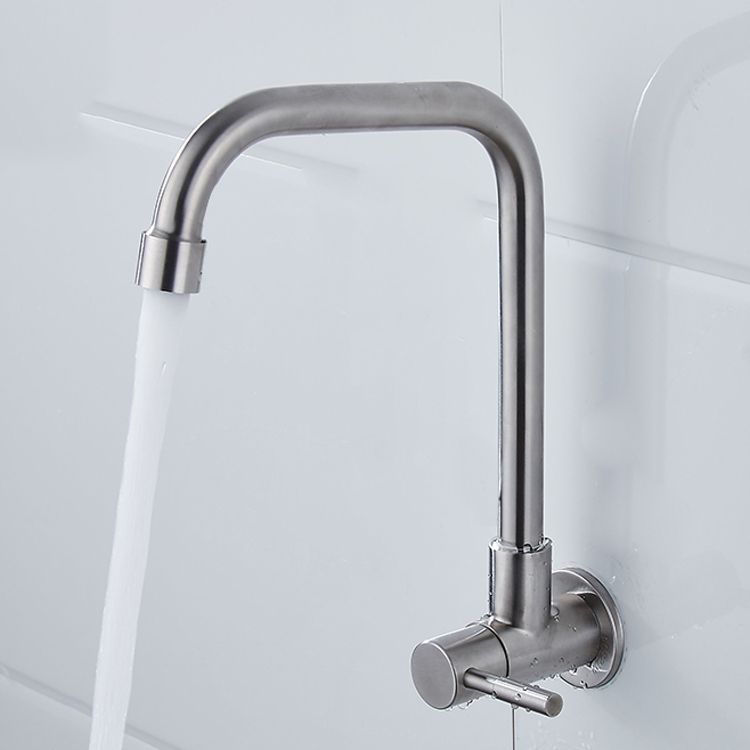 Contemporary Style Bar Faucet Metal Wall-mounted Kitchen Faucet