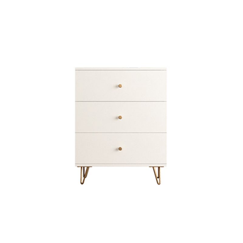 15.74" Wide Modern Accent Chest White Accent Cabinet with Drawers