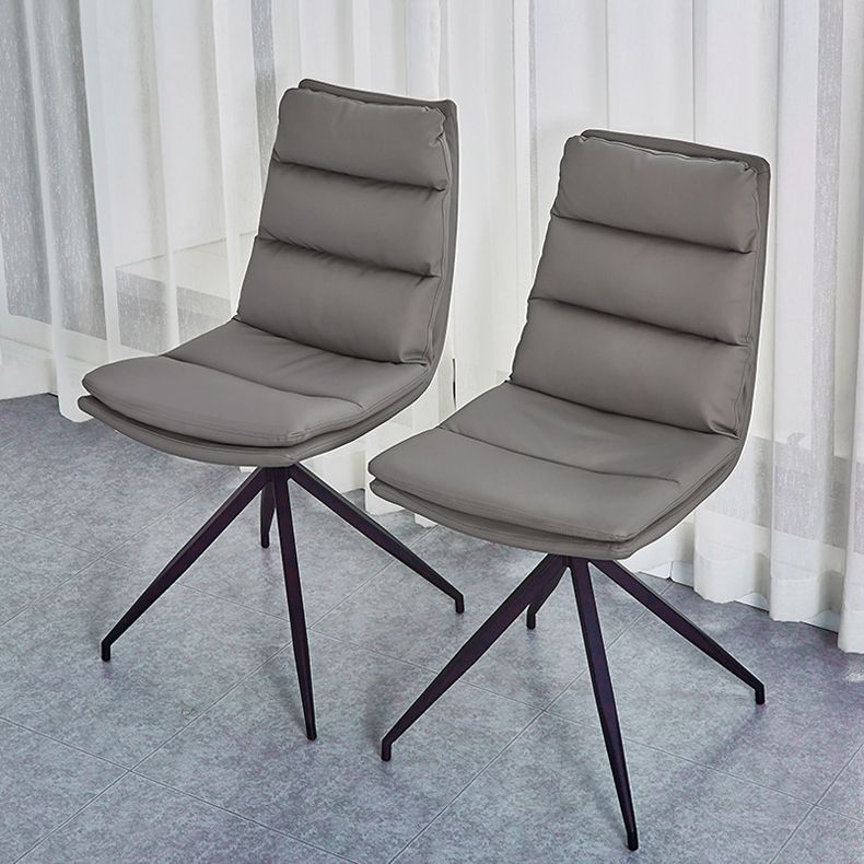 Chaises de salle à manger sans bras contemporaines, finition mate, chaise latérale Parsons pour brasserie