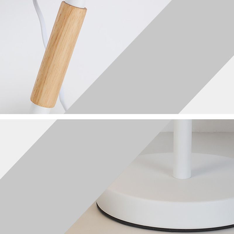 Lámpara de escritorio de tono de cono con pivoteas Metal nórdica de 1 luces Ligera de lectura de la sala de lectura