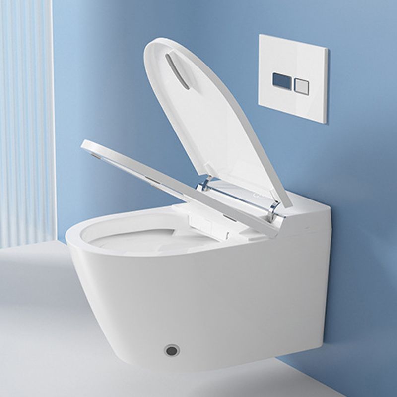 Wall Mount All-In-One Toilet Bowl Contemporary Flush Toilet for Washroom