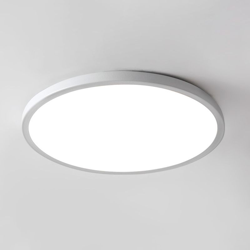 Plafonnier rond à 1 lumière en plastique de style moderne