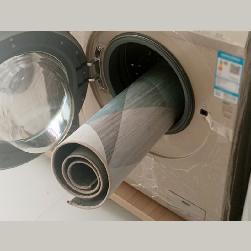 Simple Triangle Print Rug Multicolor Polyester Area Carpet Non-Slip Backing Rug for Living Room