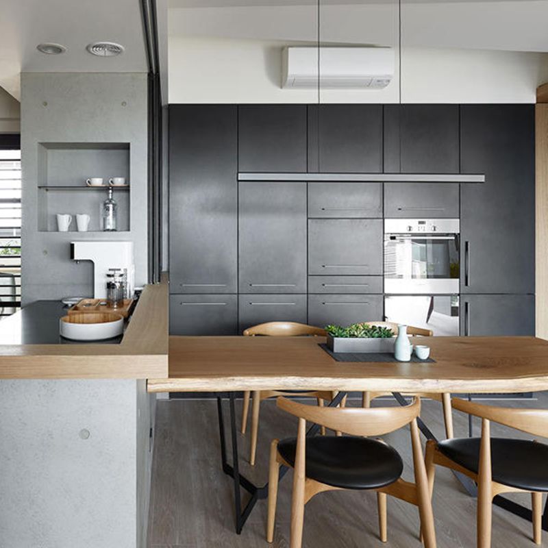 Luces de isla lineal de estilo simple lámparas colgantes de led de restaurante de 1 luces con sombra acrílica