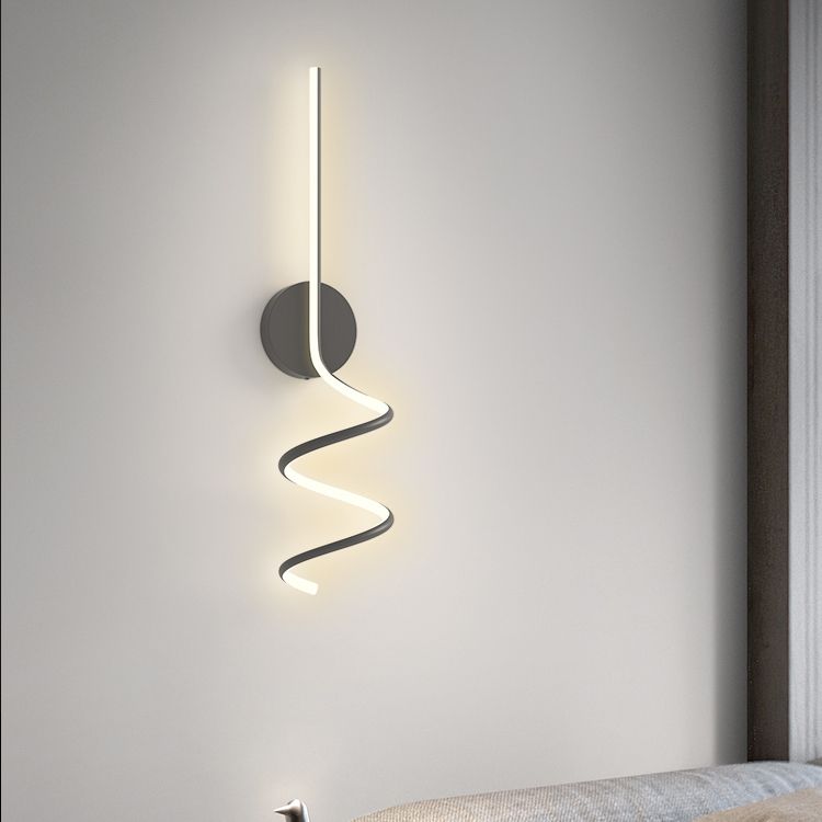 Luz de pared de forma cuadrada de metal estilo moderno 1 luz de montaje de pared de luz