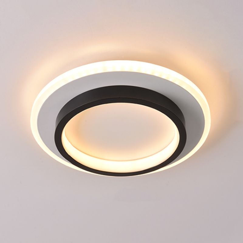 Luces montadas en el techo de múltiples cabezales, iluminación LED contemporánea de montaje empotrado, color negro