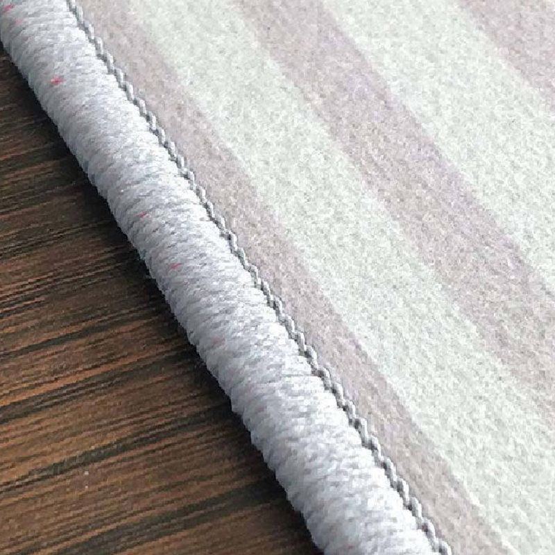 Minimalist Polyester Carpet Color Block Area Rug Non-Slip Backing Carpet for Living Room