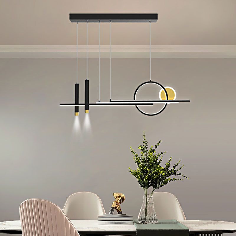 Modern Style Circle Island Pendants Metal Pendant Lights for Dining Room