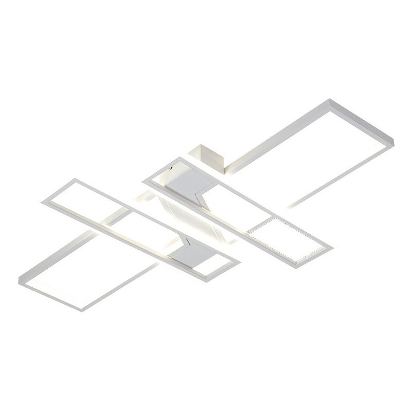 Traverse semi-inbouwlamp, moderne metalen plafondlamp voor woonkamer
