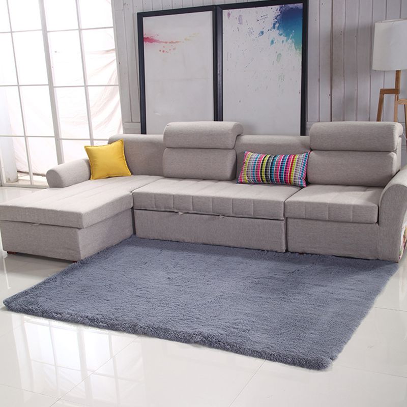 Eenvoudige eenvoudig tapijt Multicolor kunstmatige wol Tapijt Anti-slip huisdiervriendelijk vloerkleed voor de woonkamer