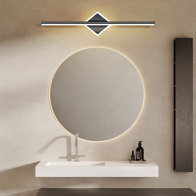 Linear Sconce Lights Modern Metal 2 Light Sconce Light Fixtures in Black Finish