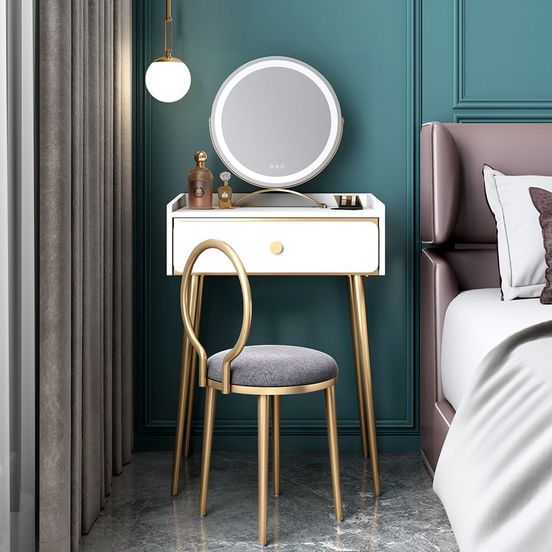 Engineered Wood Vanity Set with Stool Luxurious Dressing Table