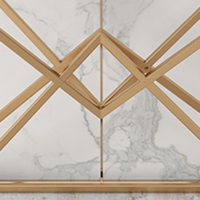 11.8" W Modern Console Accent Table Antique Finish Sofa Console Table in Marble