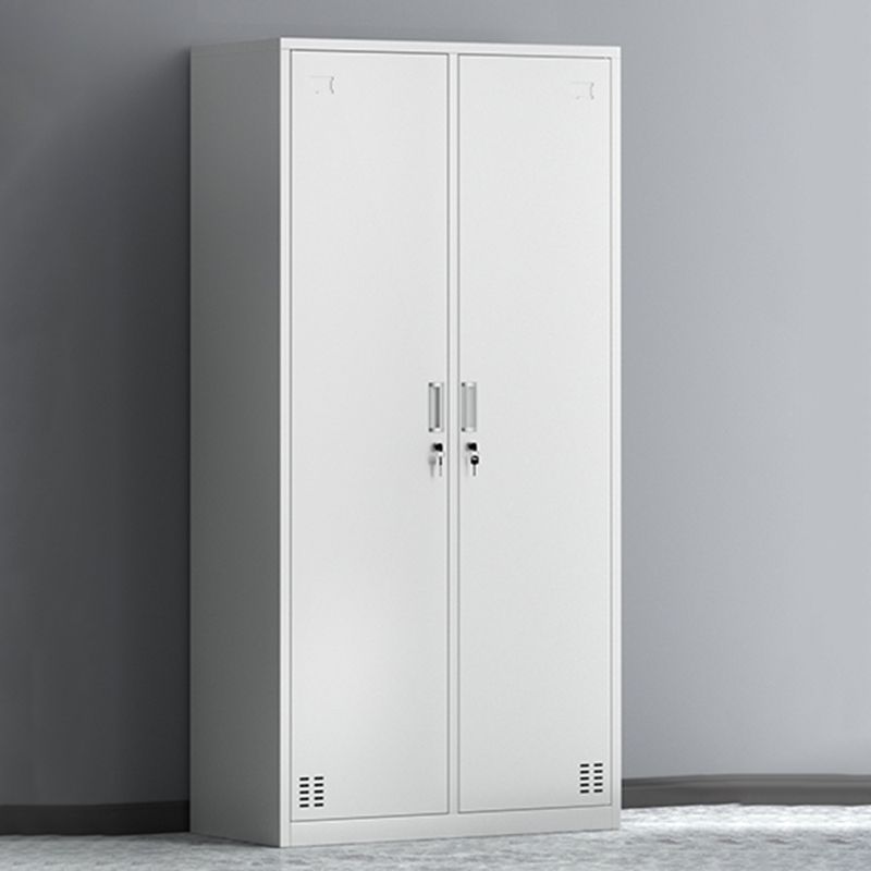 Metal Hinged Wardrobe Cabinet Contemporary Wardrobe Armoire for Home