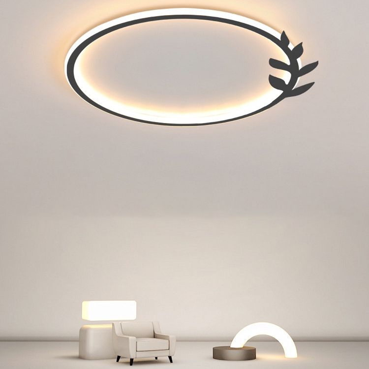 Luminaire encastré circulaire en métal, luminaire de plafond à LED de Style moderne