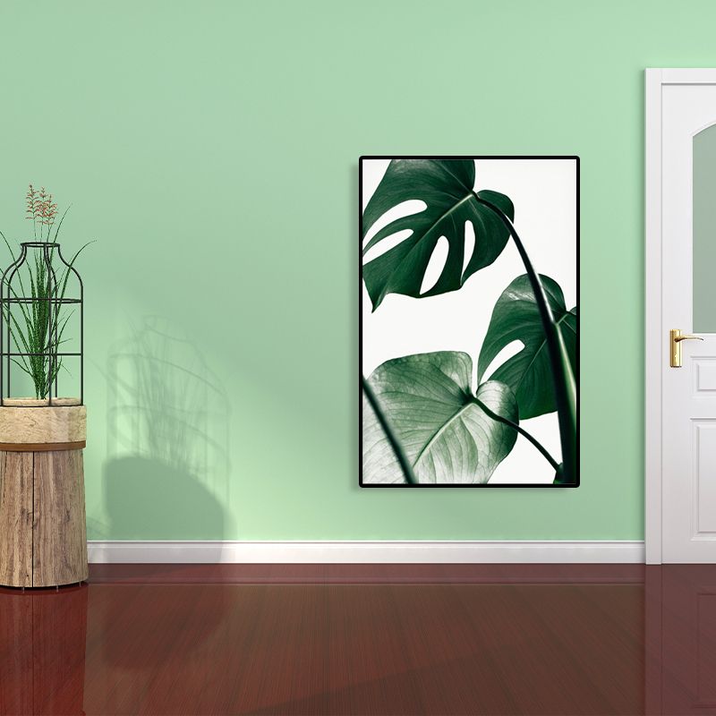 Textured Botanical Art Print Canvas Scandinavian Style Painting for Girls Bedroom