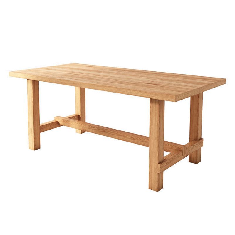 Modern 1/2/4/5/6/7 Pieces Dining Set Rectangle Pine Wood Dining Table for Dining Room