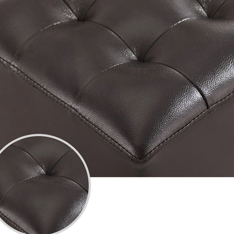 Wine Red Modern Pouf Water Resistant Round Pouf for Drawing Room