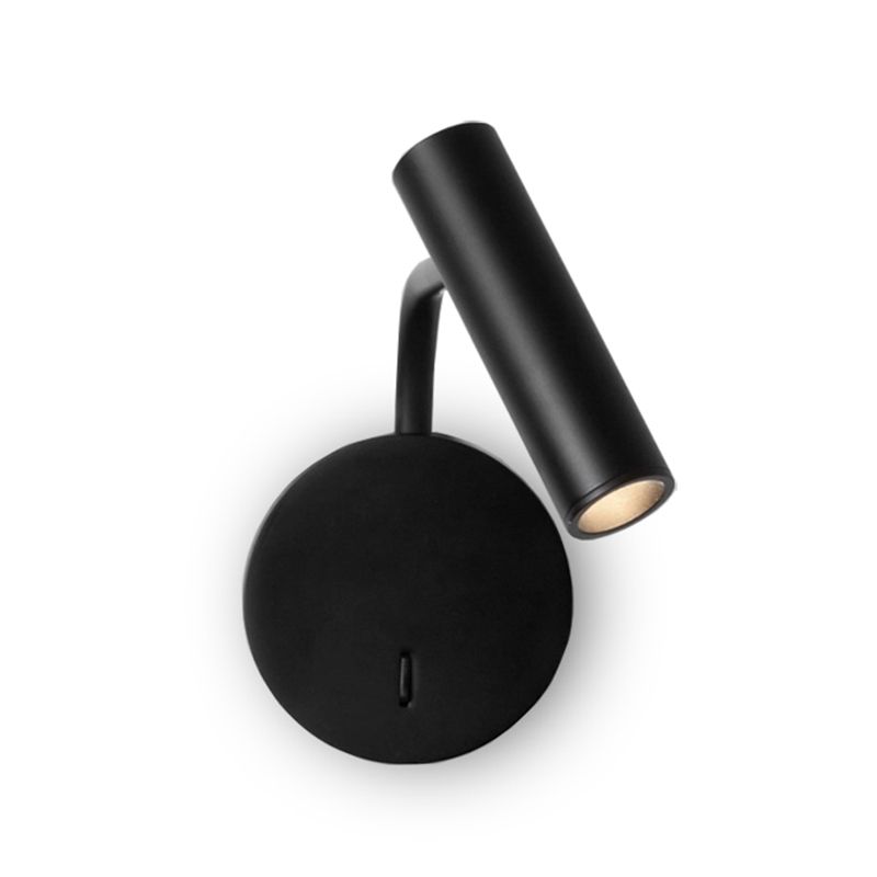 Moderne Stilzylinderwandmontagelampe Metall 1 Leicht Wandmontage Lesellichter