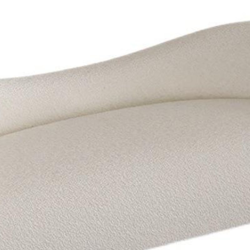 Modern Simple Curved Sofa with Tight Back for Living Room in White