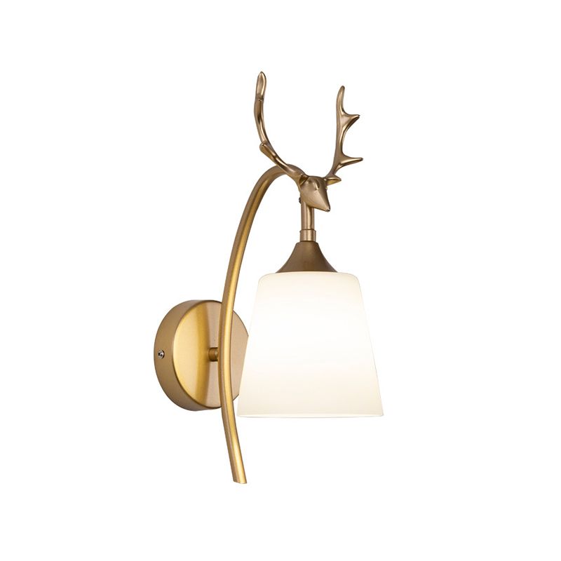 Contemporary Simple Wall Sconce Antler Wall Mounted Light Fixture for Bedroom