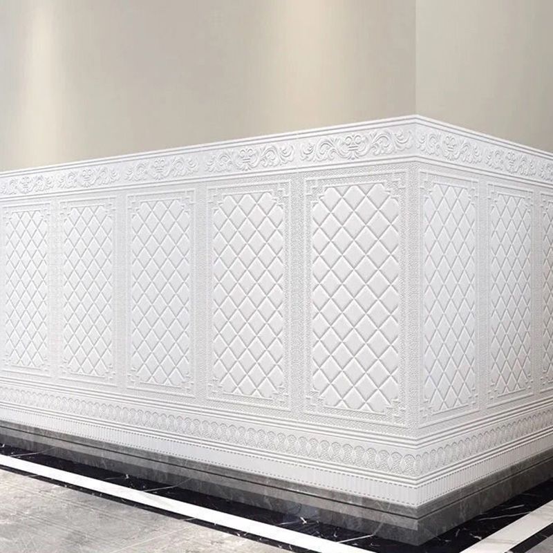 Contemporary Wall Plank 3D Print Bathroom Living Room Wall Panels Set of 10