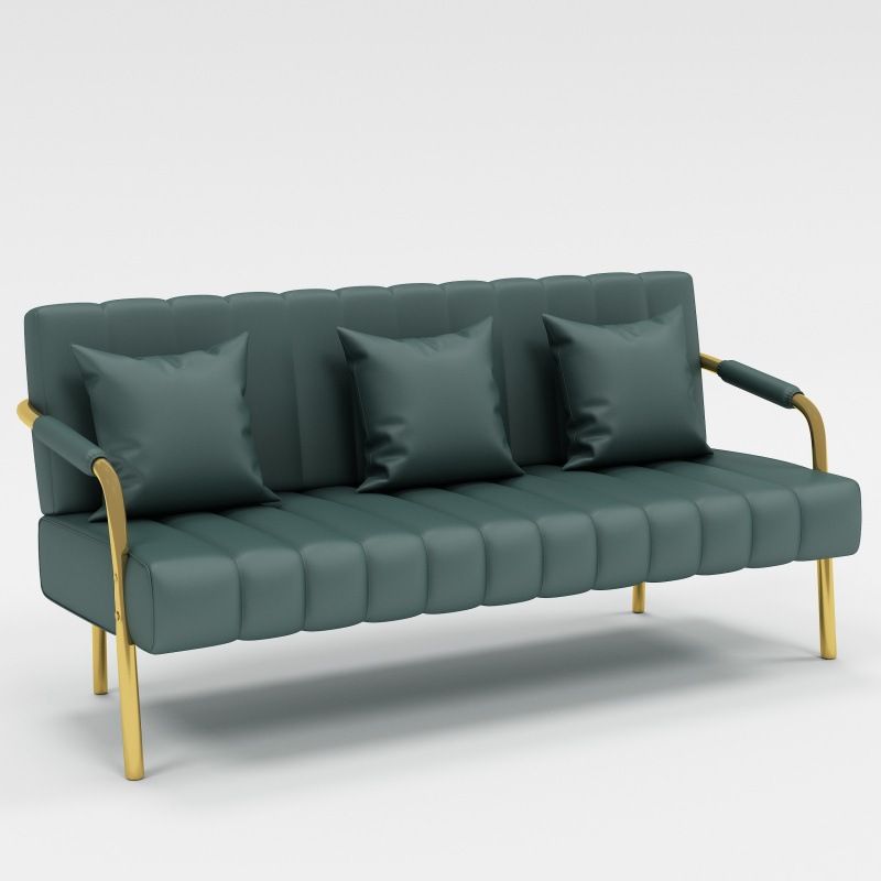 Modern Standard Metal Legs Sofa Macaroon Fabric Sofa for Apartment