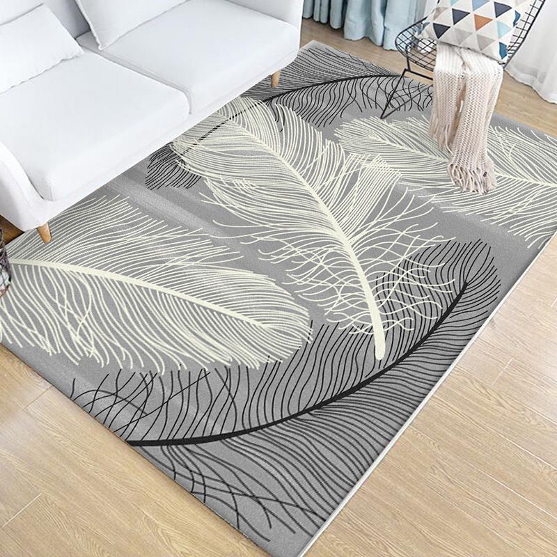 Multi Colored Bedroom Rug Novelty Geo Printed Indoor Rug Polypropylene Anti-Slip Pet Friendly Area Carpet