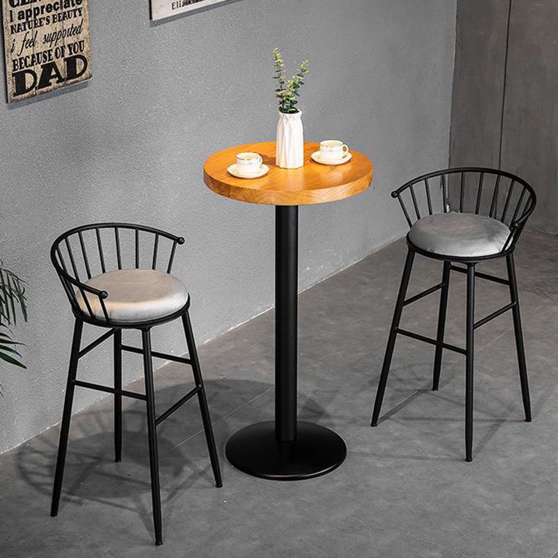 Solid Wood Bistro Set 1/2/3 Pieces Modern Style Round Bar Table Set