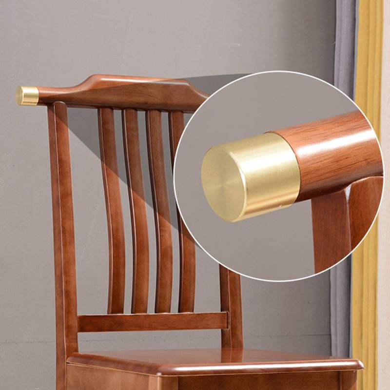 Solid Wood Traditional Dining Chair Matte Finish Side Chair for Home