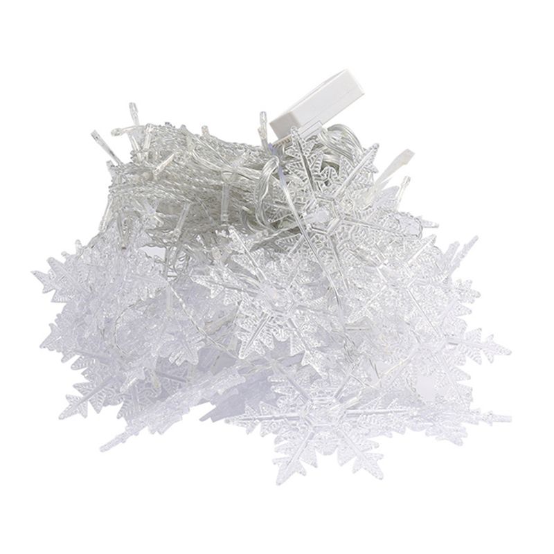 11.4ft Starry LED Light Strip Nordic Plastic 96-Light Indoor Christmas Light in Clear