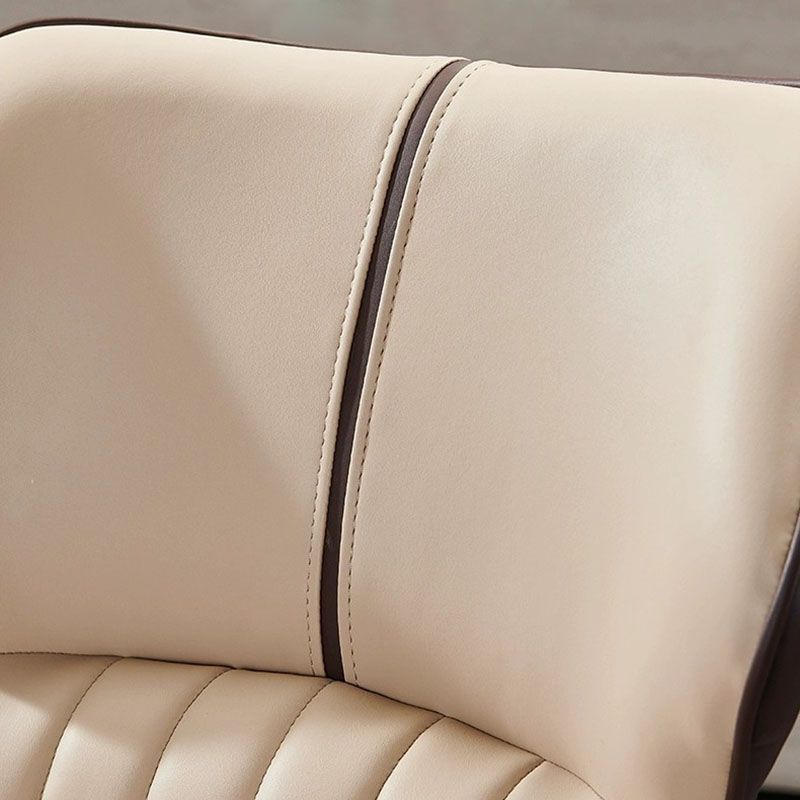 Contemporary Dining Chair Kitchen Arm Side Chair with Metal Legs