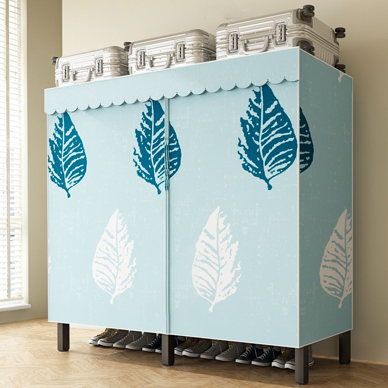 Foldable Freestanding Wardrobe Metal Frame Multifunctional Wardrobe