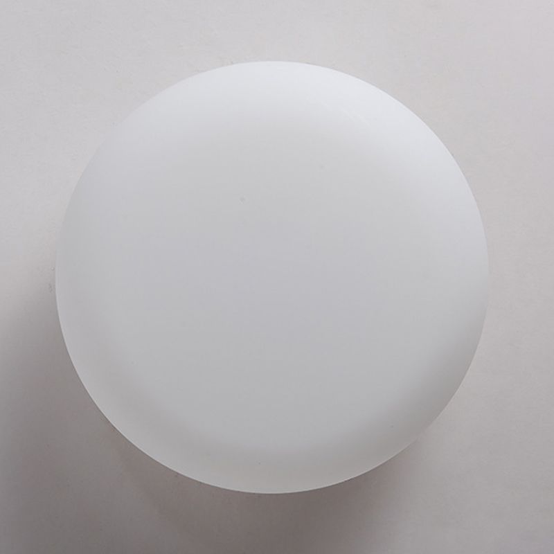 Single White Modernism Flush Mount Lighting LED Ceiling Light for Foyer