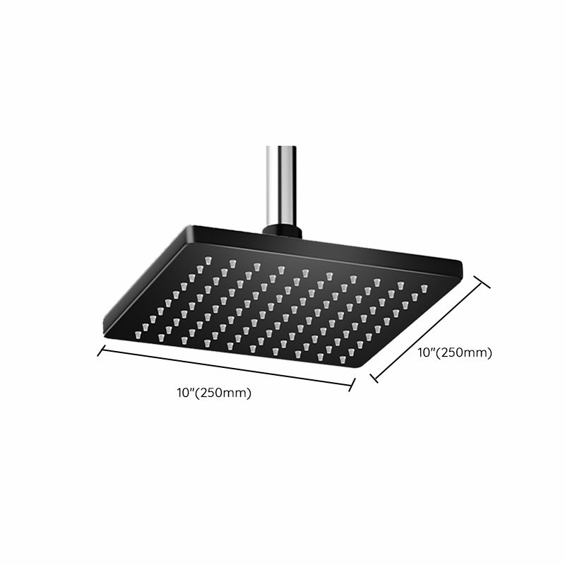 Contemporary Shower Head Combo Fixed Shower Head Stainless Steel Wall-Mount Shower Head