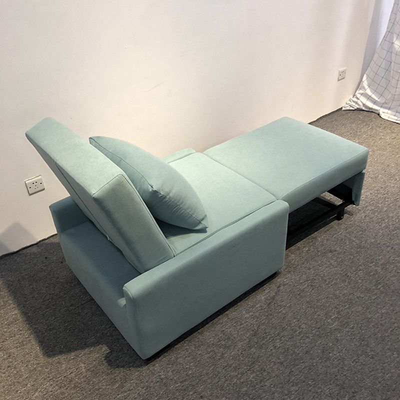 Modern Green Convertible Sofa Cushion Back Foldable Futon Chairs