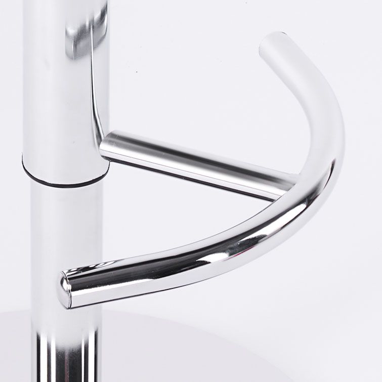 Upholstered Bar Stools Swivel Adjustable Height Bar Stool with Chrome Base