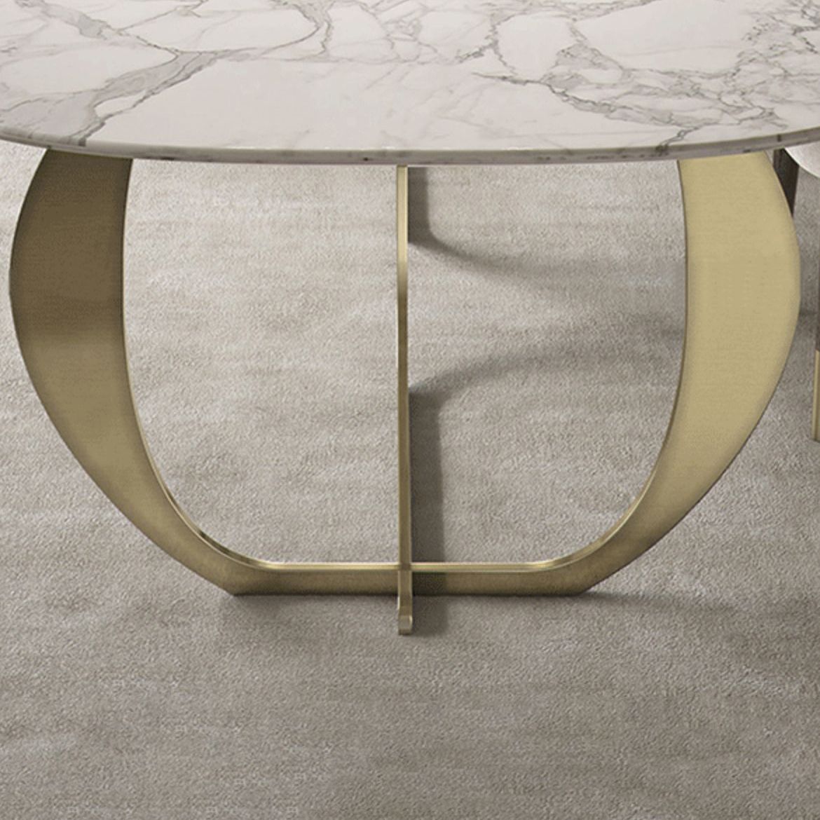 Rectangle Double Pedestal Furniture Luxury Style Stone Dining Room Collection