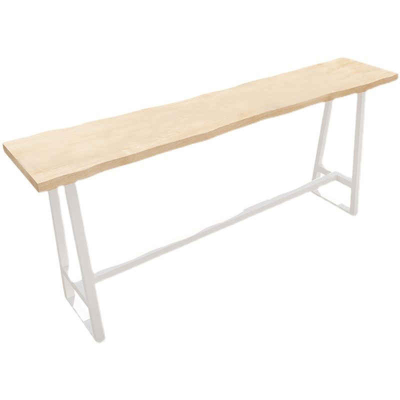 Modern Bar Set 1/2/5 Pieces Rectangle Trestle Wood and Metal Table and Stool Set