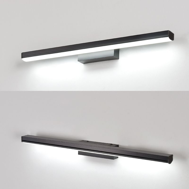 Style minimaliste moderne de style cylindrique de vanité murale lumineux acrylique 1 luminaire mural de vanité légère