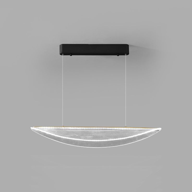 Modern Geometric Hanging Island Light Metal LED Dining Room Island Ceiling Light