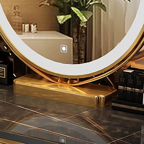 Removable Makeup Counter Lights Vanity Dressing Table with Drawer