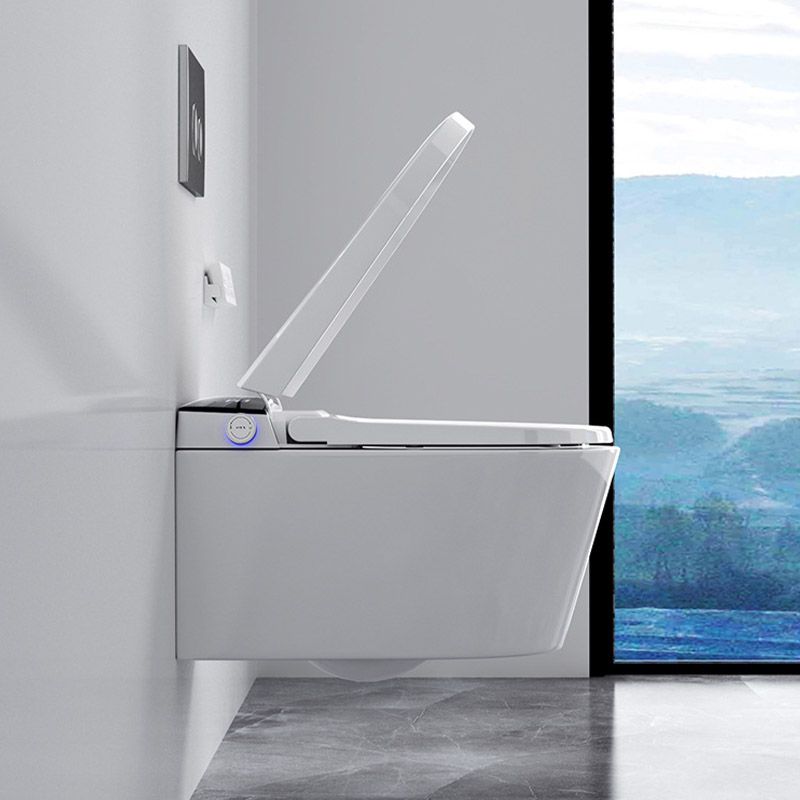 Contemporary 1-Piece Toilet Wall-mount Urine Toilet with Slow Close Seat for Washroom