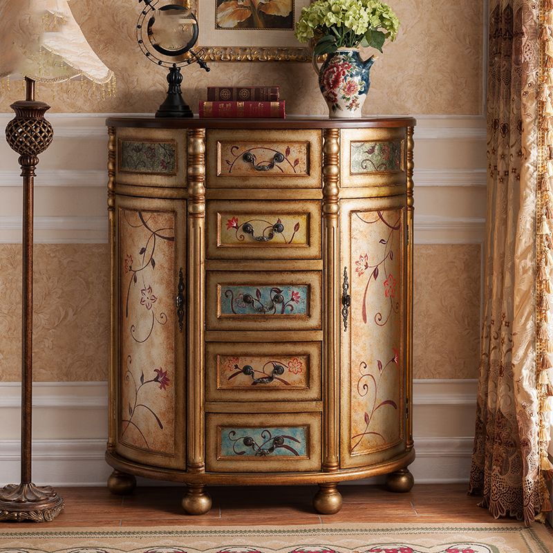 Traditional Storage Chest Dresser Solid Wood Chest with 3/4/5 Drawers