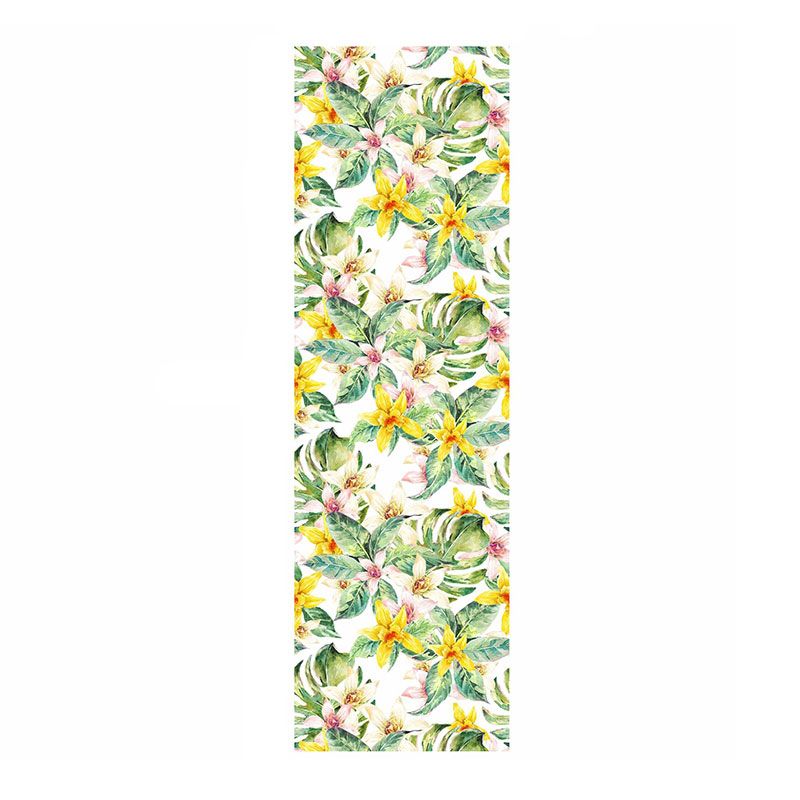 Green and Yellow Modernism Wallpaper 29.1 sq ft. Blossoming Flower Wall Covering for Accent Wall