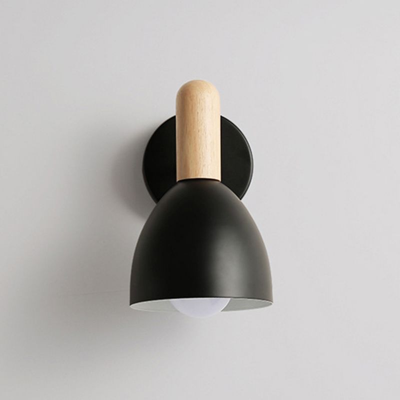 Nordic Simplicity Dome Wall Mounted Lamps Metallic Wall Mount Light Fixture for Bedroom