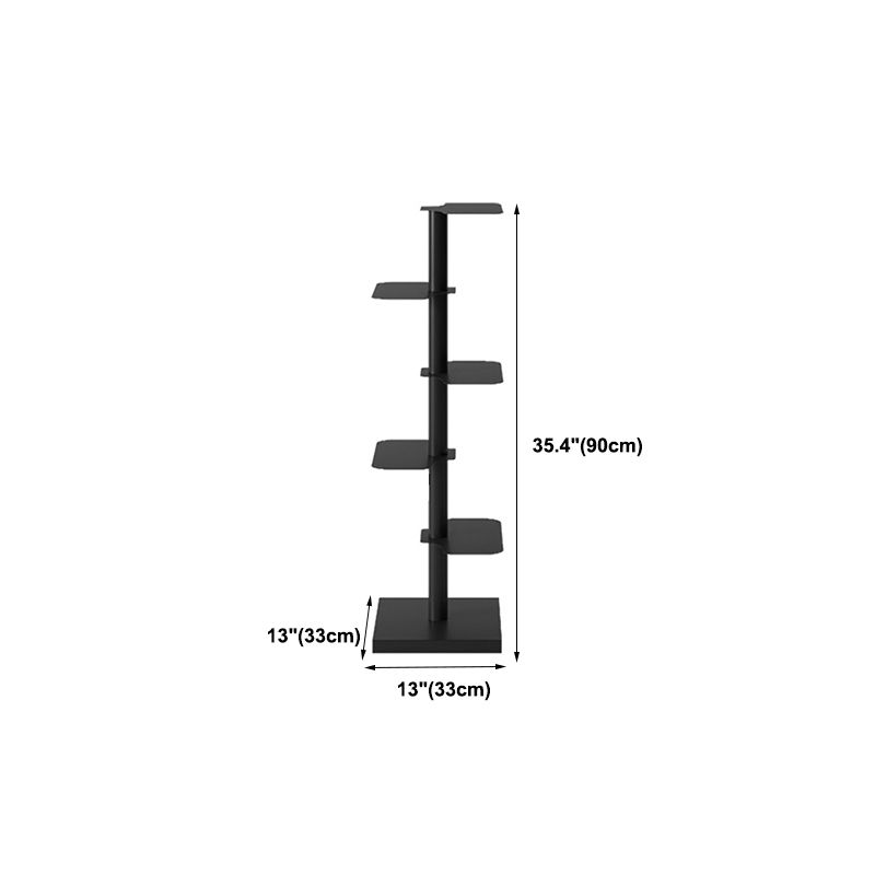 Metal Bookcase Contemporary Style Bookshelf for Home and Office