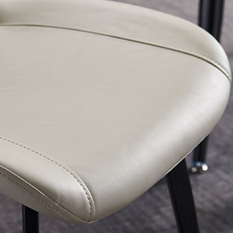 Modern Indoor Dining Side Chair Leather Upholstered Side Chair