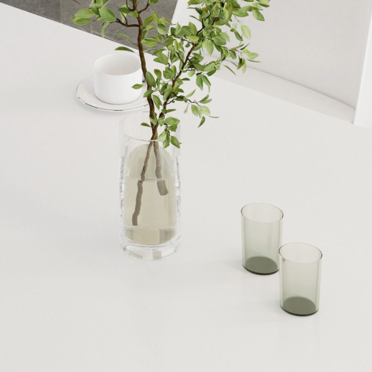 White Dining Table Set 1/3/4/5 Pcs Modern Dining Table with Chairs