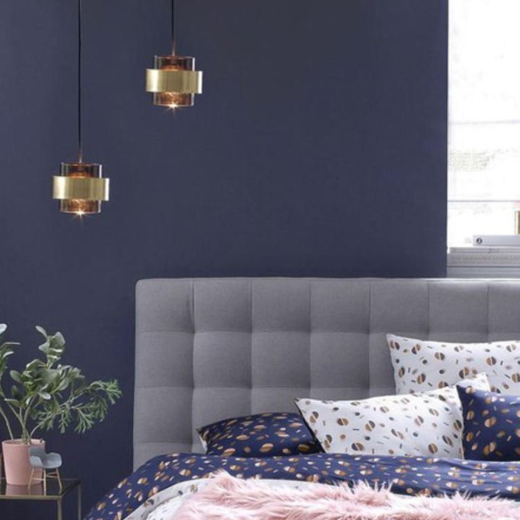 Elektroplat -Metallheizlicht in moderner künstlerischer Stilglaszylindrische Hängelampe für Schlafzimmer